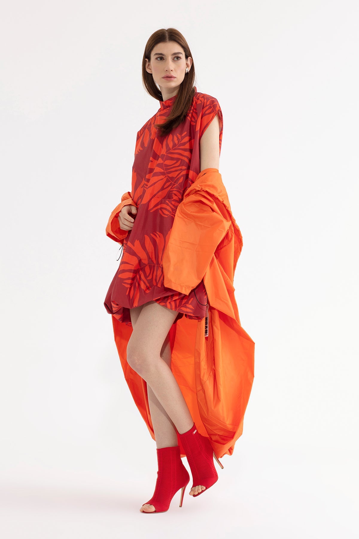 Rosso Orange Dress 13164