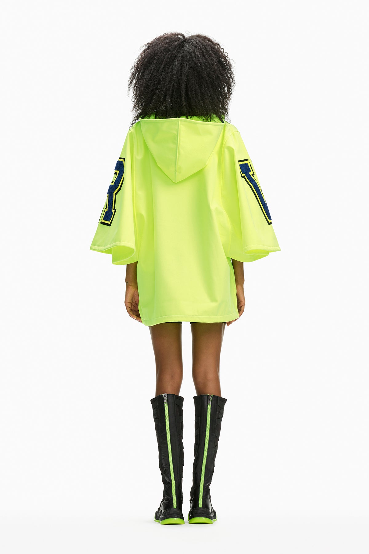 Giallo Neon Poncho 10243